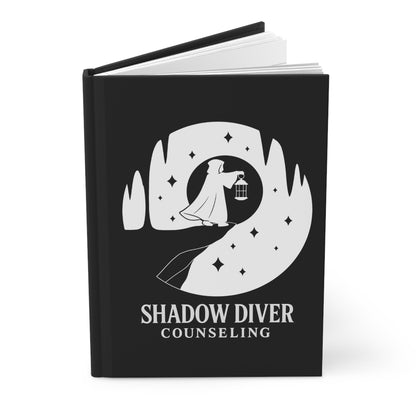 Hardcover Journals, Shadow Diver Journal for Creative Reflection, Counseling Journal, Gift for Therapists, Artistic Mindfulness
