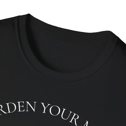 Soften your Heart Black logo with text Softstyle T-Shirt
